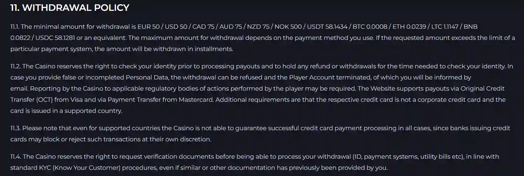 JeetCity Withdrawals Australia: Limits, Times, Fees and KYC